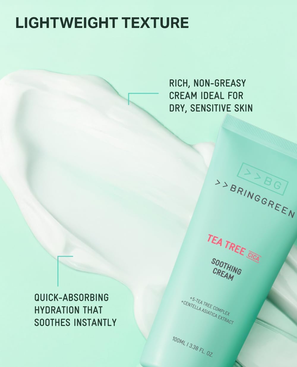BRINGGREEN | Tea Tree Cica Soothing Cream Plus 100ml (Crema viso)