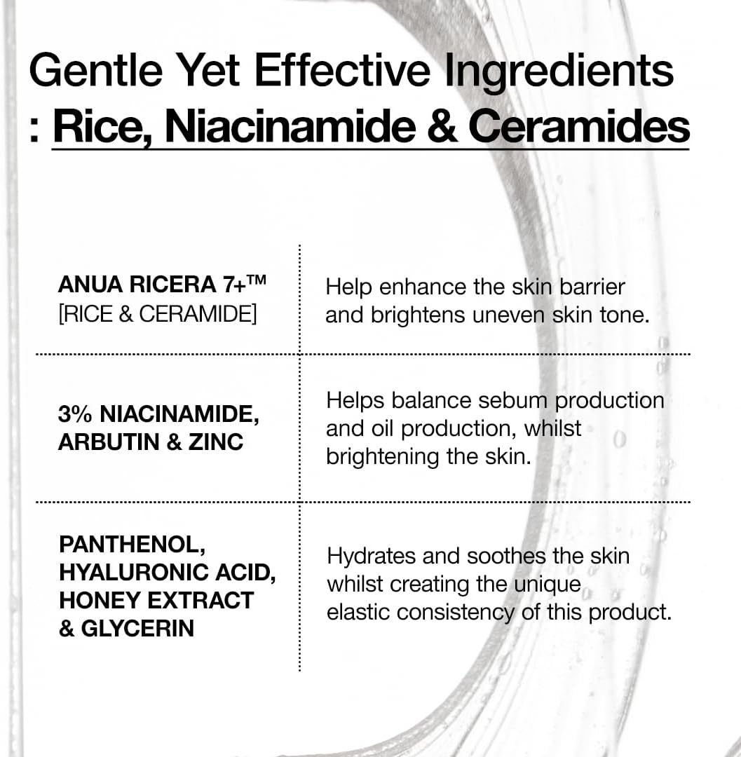 ANUA | Rice 7 Ceramide Hydrating Barrier Serum 50ml