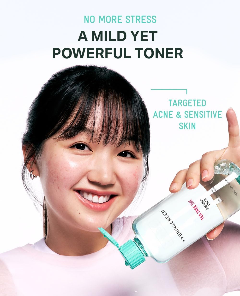 BRINGGREEN | Tea Tree Cica Soothing Toner 250ml (Tonico viso)