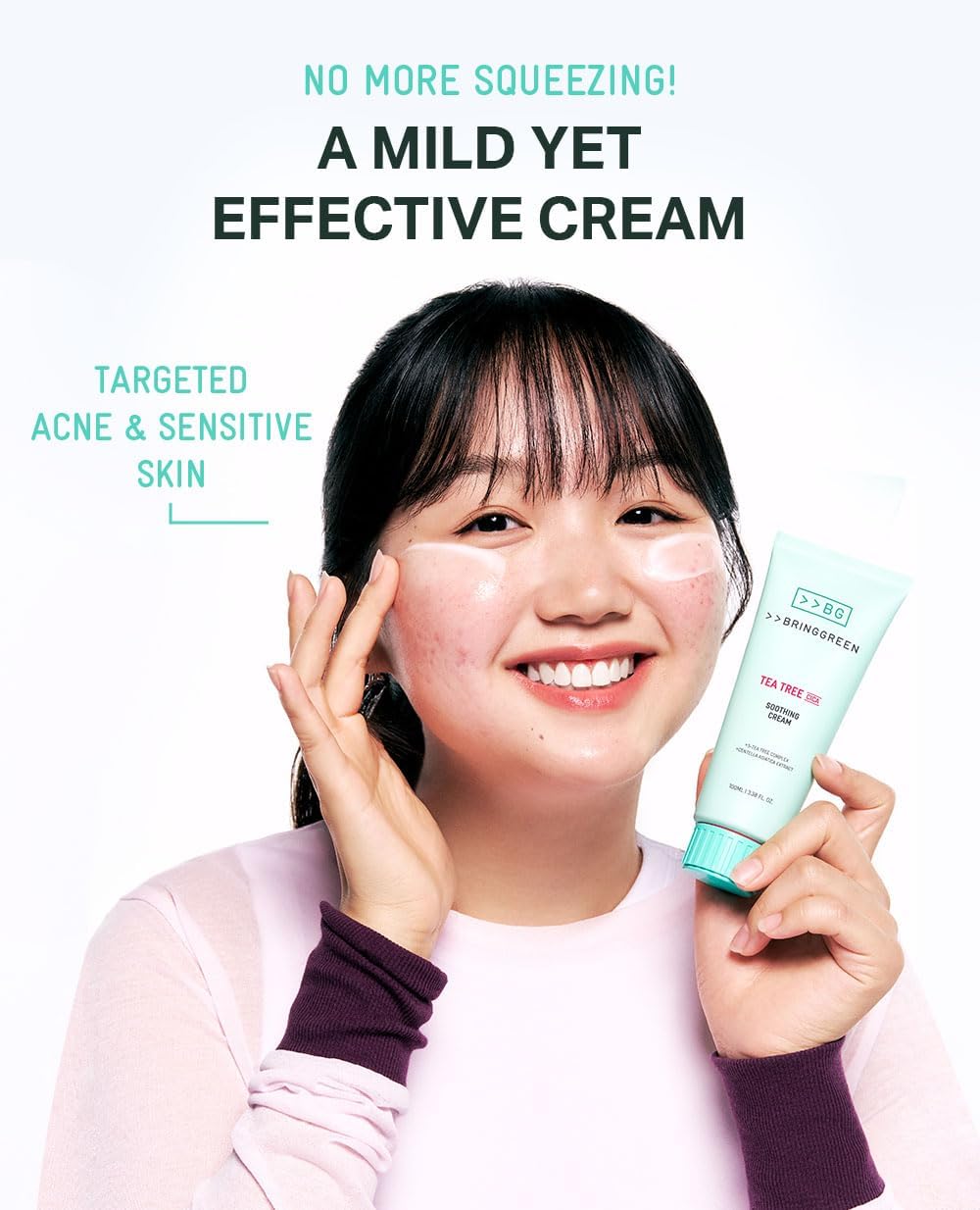 BRINGGREEN | Tea Tree Cica Soothing Cream Plus 100ml (Crema viso)