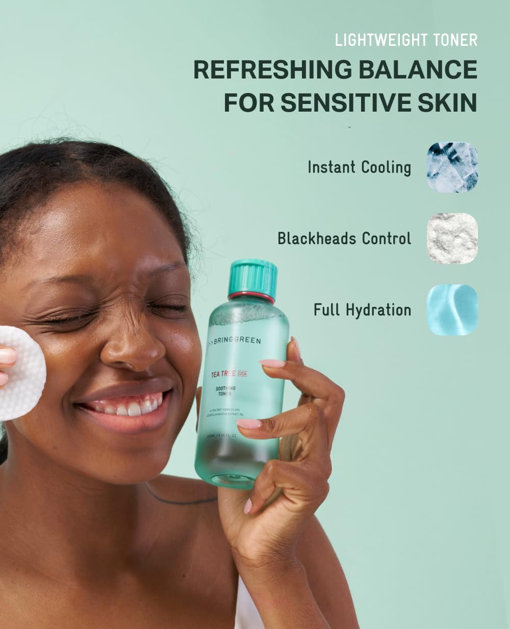 BRINGGREEN | Tea Tree Cica Soothing Toner 250ml (Tonico viso)