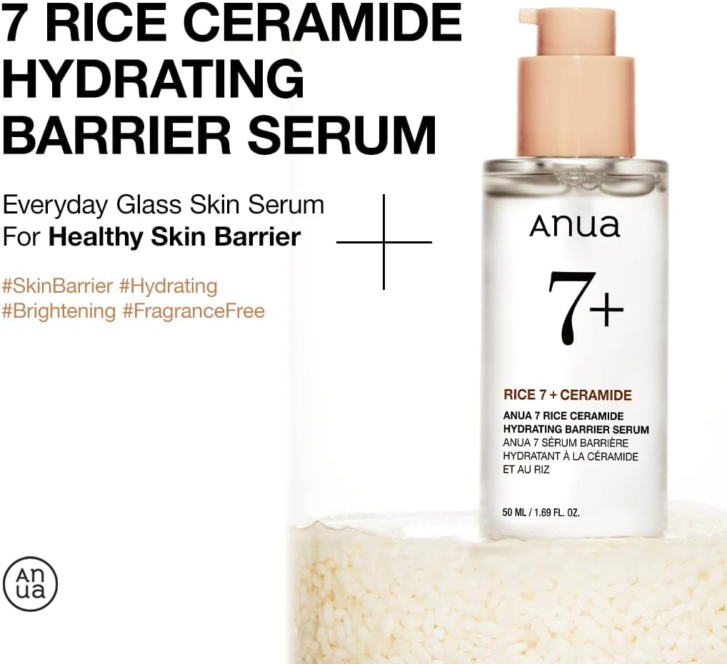 ANUA | Rice 7 Ceramide Hydrating Barrier Serum 50ml