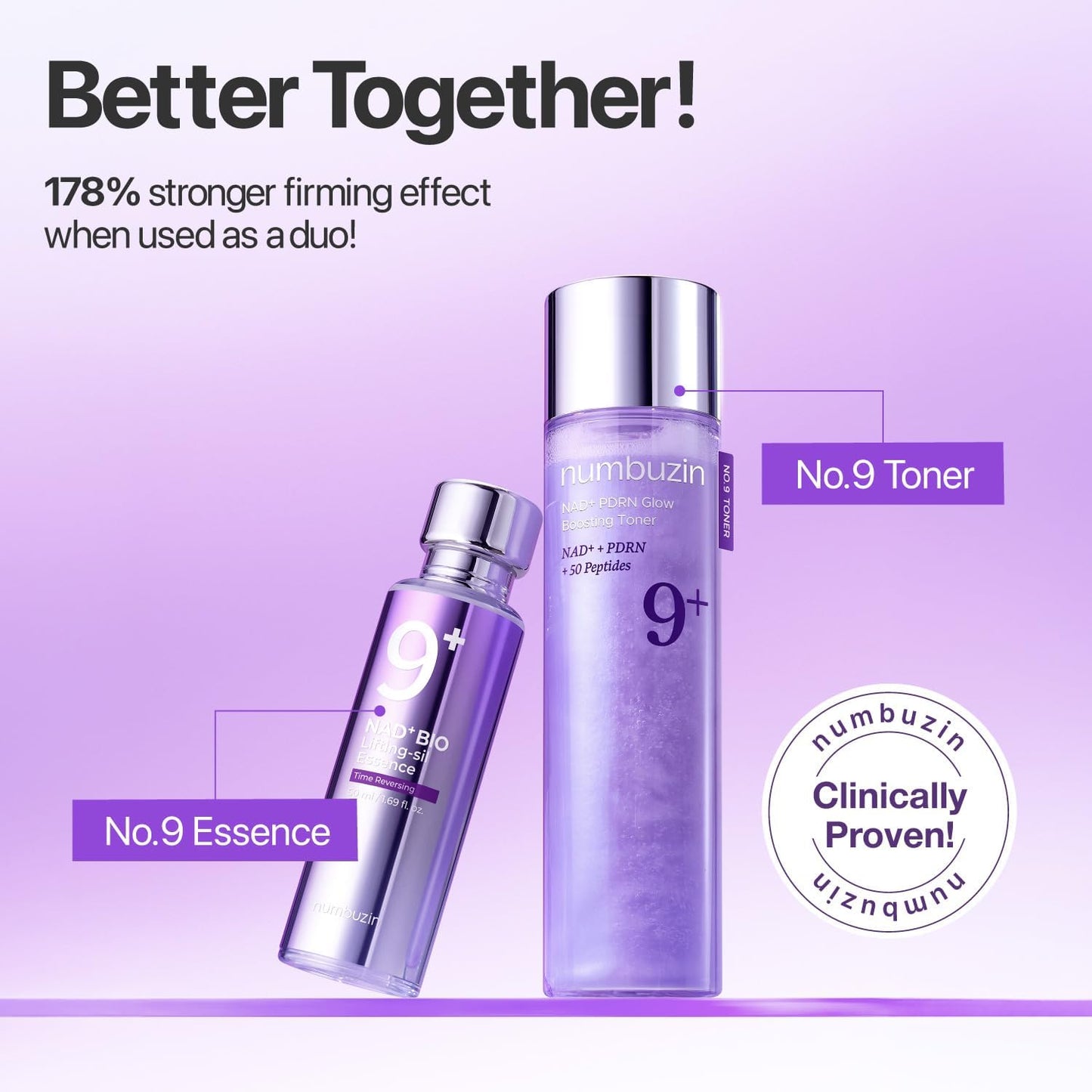 Numbuzin | No.9 NAD PDRN Glow Boosting Toner 150ml (Tonico)