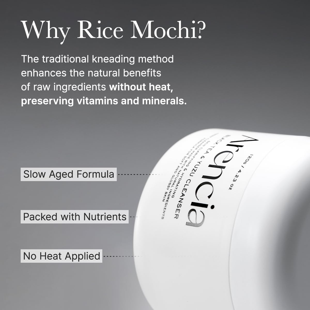 Arencia | Black Tea & Yuzu Rice Mochi Cleanser 120g