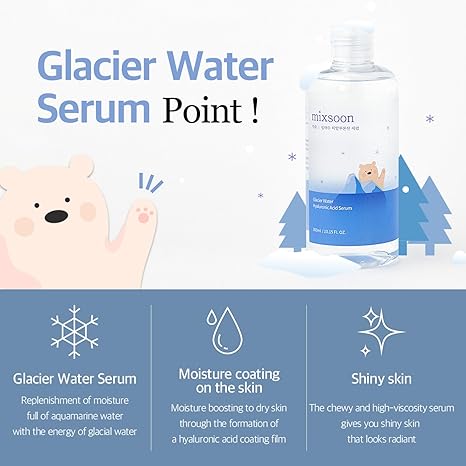 Mixsoon | Glacier Water Hyaluronic Acid Serum - 100ml/300ml