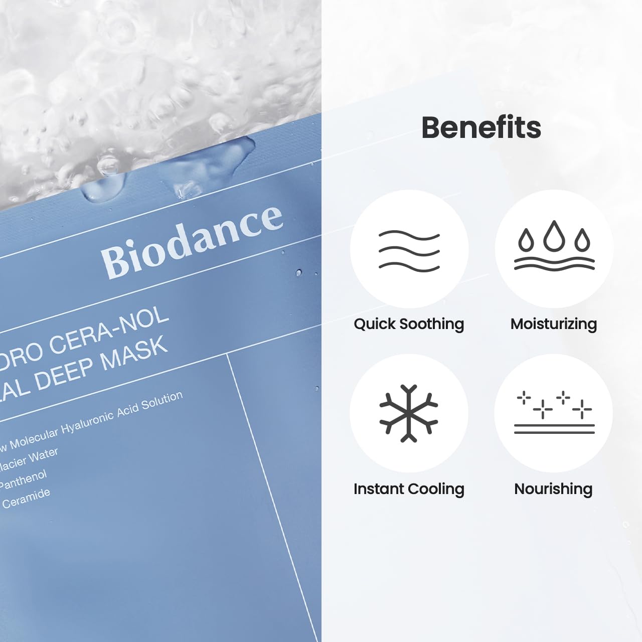 BIODANCE | Hydro Cera-Nol Real Deep Mask 34g (Maschera viso idrogel)