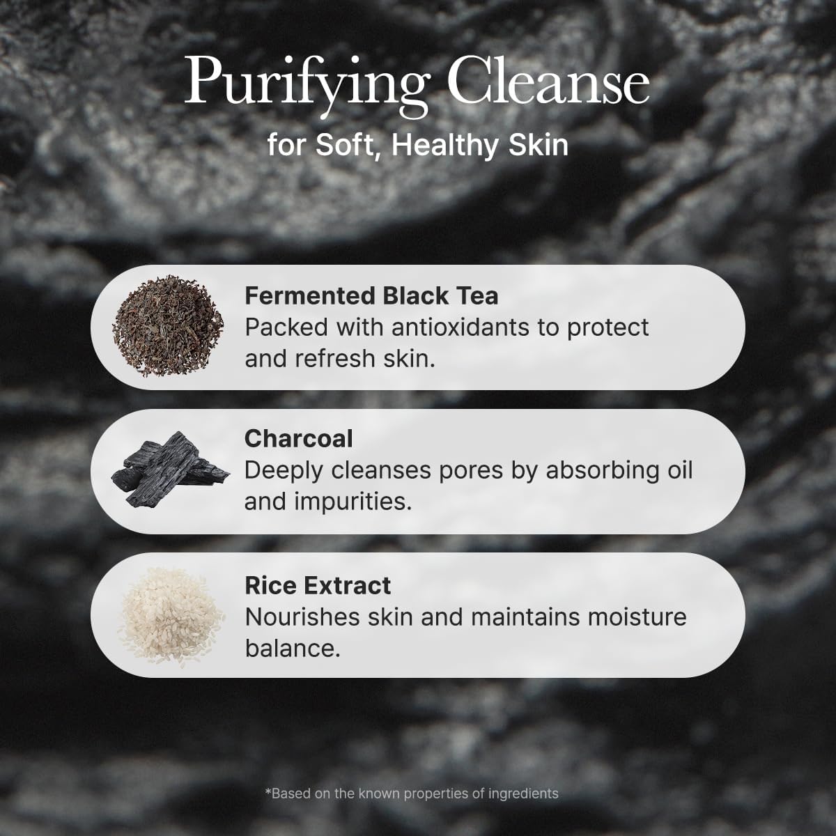 Arencia | Black Tea & Yuzu Rice Mochi Cleanser 120g