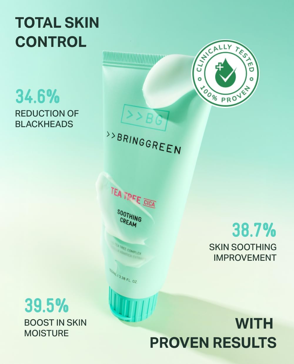 BRINGGREEN | Tea Tree Cica Soothing Cream Plus 100ml (Crema viso)
