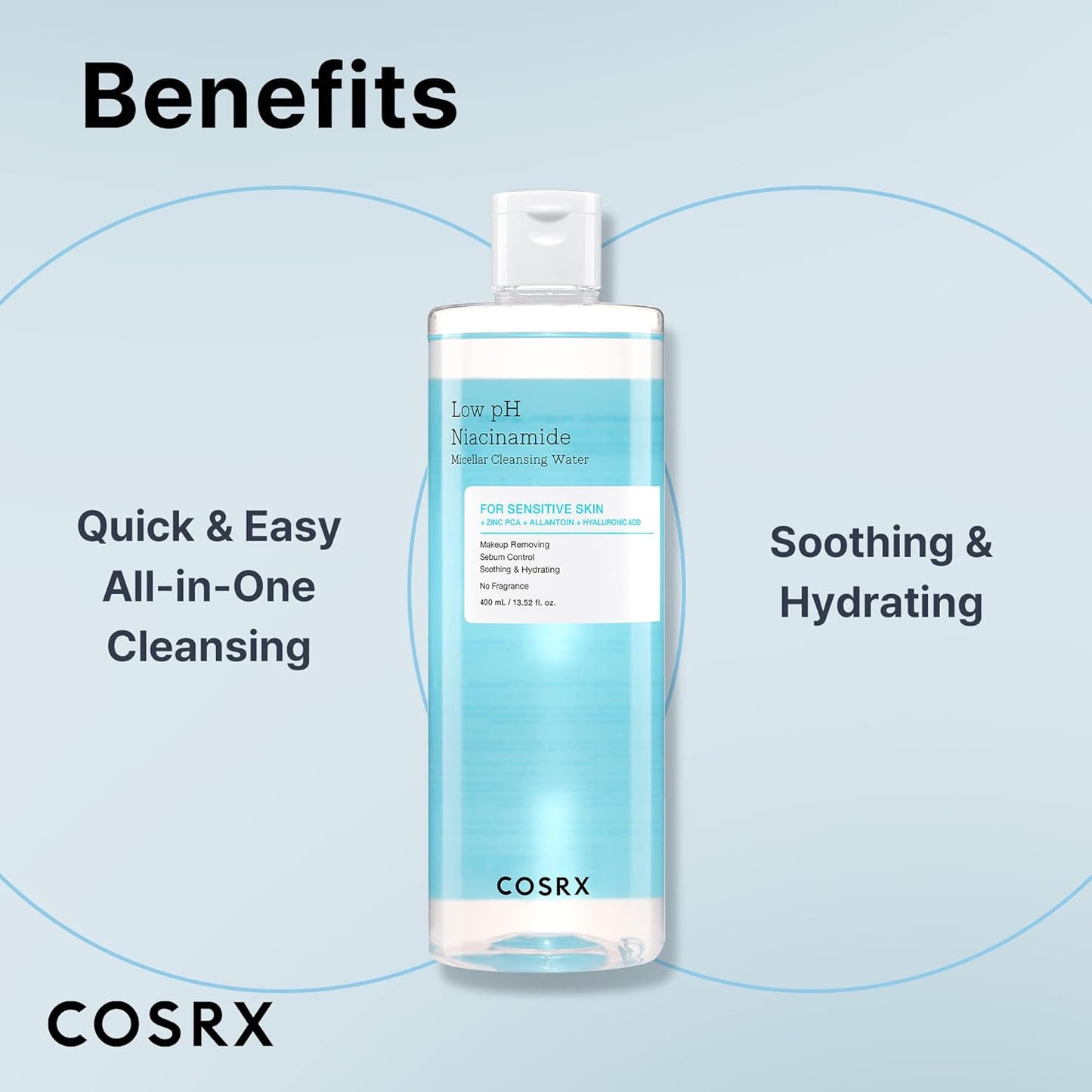 Cosrx | Low Ph Niacinamide Micellar Cleansing Water - 400ml (Acqua micellare)