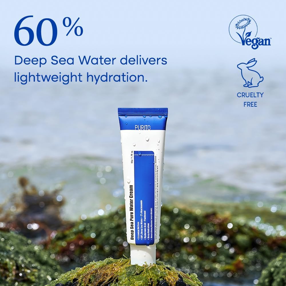 PURITO | Deep Sea Pure Water Cream 50g (Crema Viso)