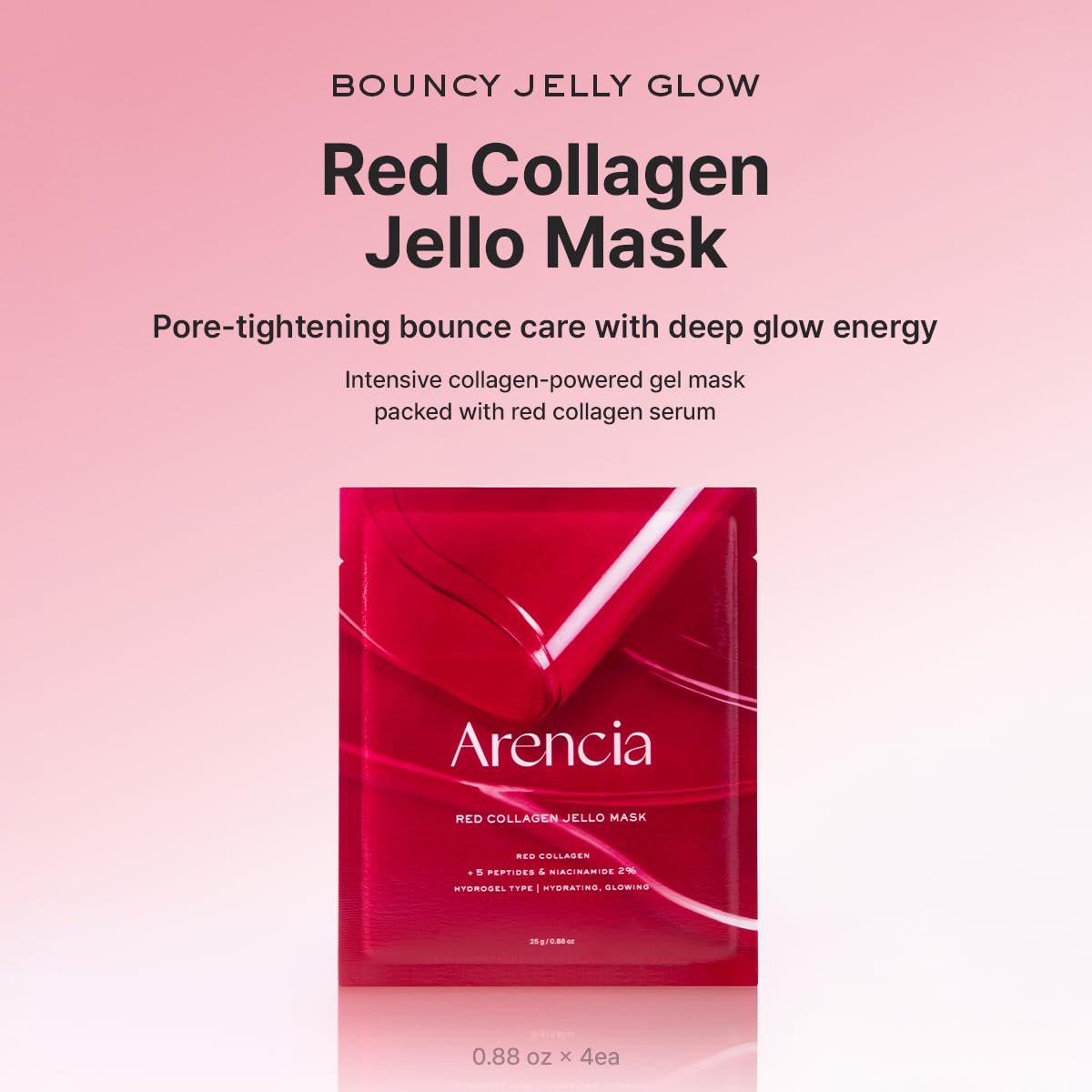 Arencia | Red Collagen Jello Mask 25g (Maschera viso)