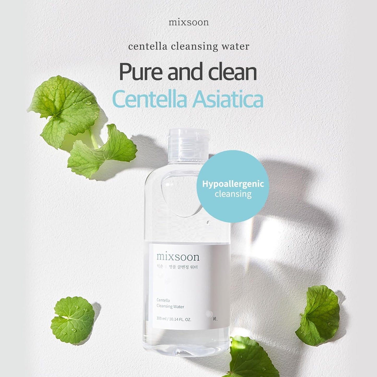 MIXSOON | CENTELLA CLEANSING WATER 300ml (Acqua micellare)