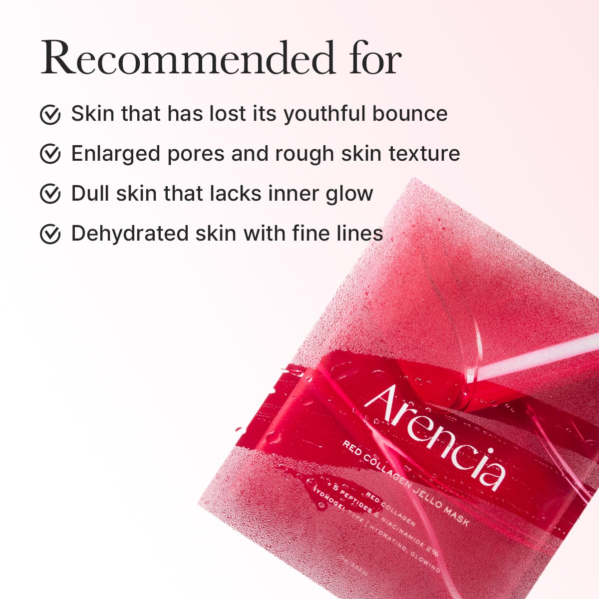 Arencia | Red Collagen Jello Mask 25g (Maschera viso)