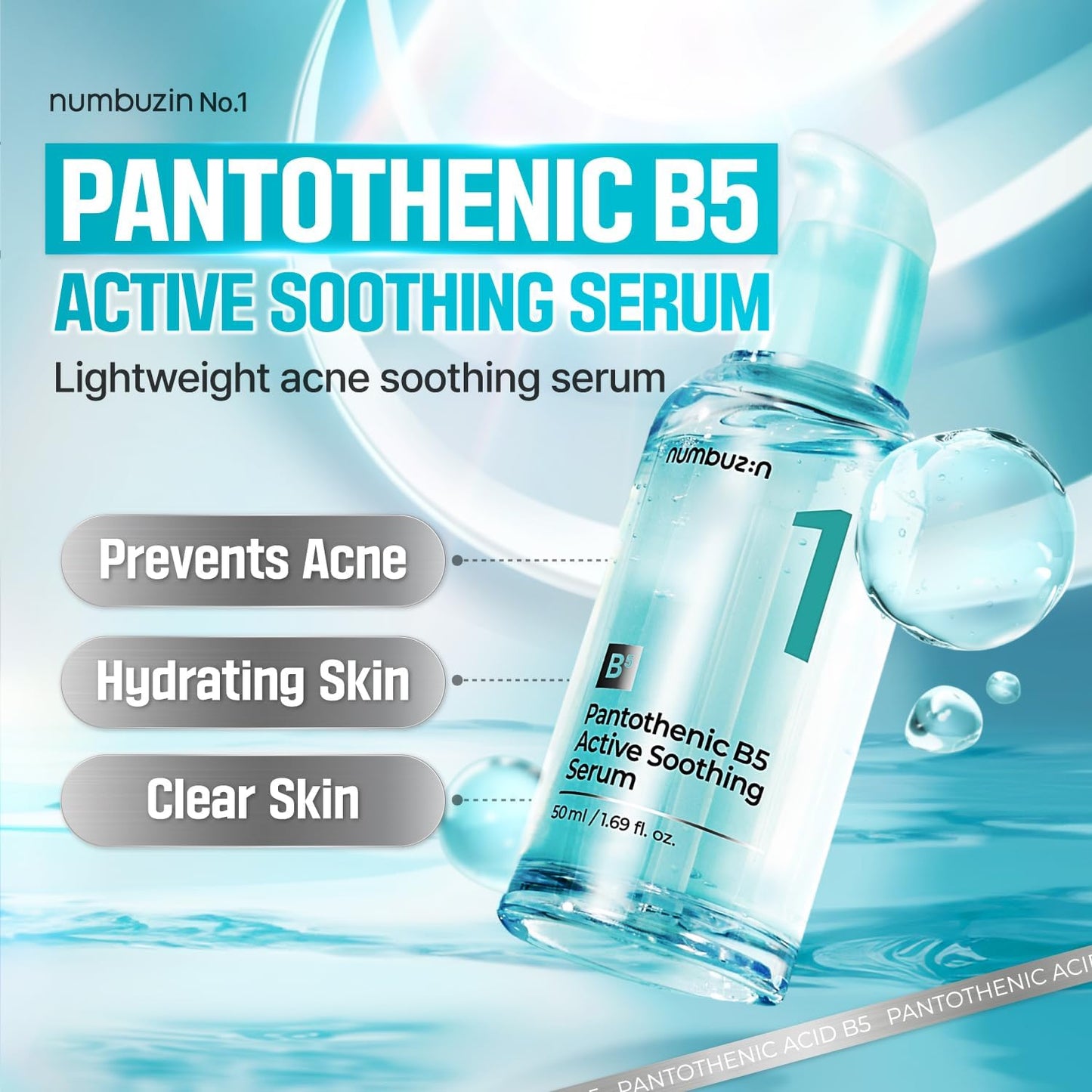 Numbuzin | No.1 Pantothenic B5 Active Soothing Serum 50 ml (siero viso)