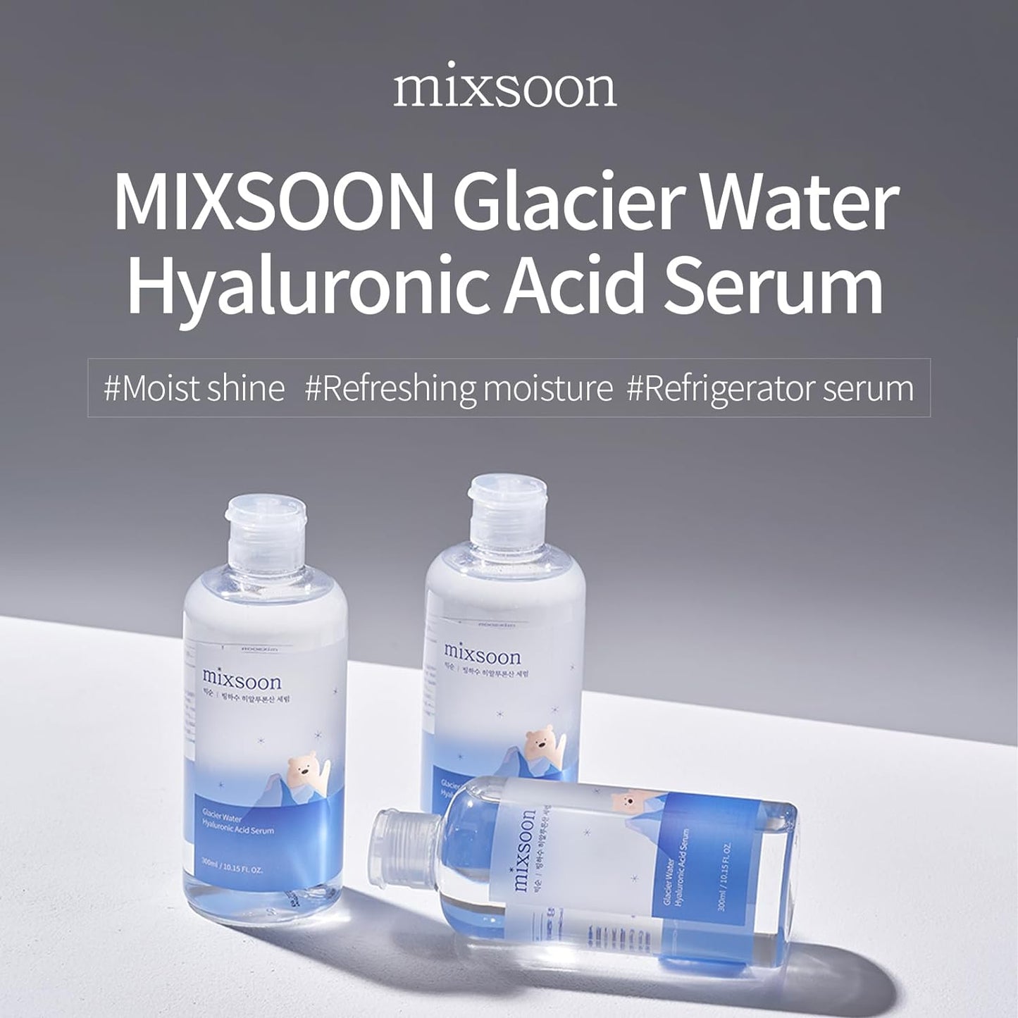 Mixsoon | Glacier Water Hyaluronic Acid Serum - 100ml/300ml