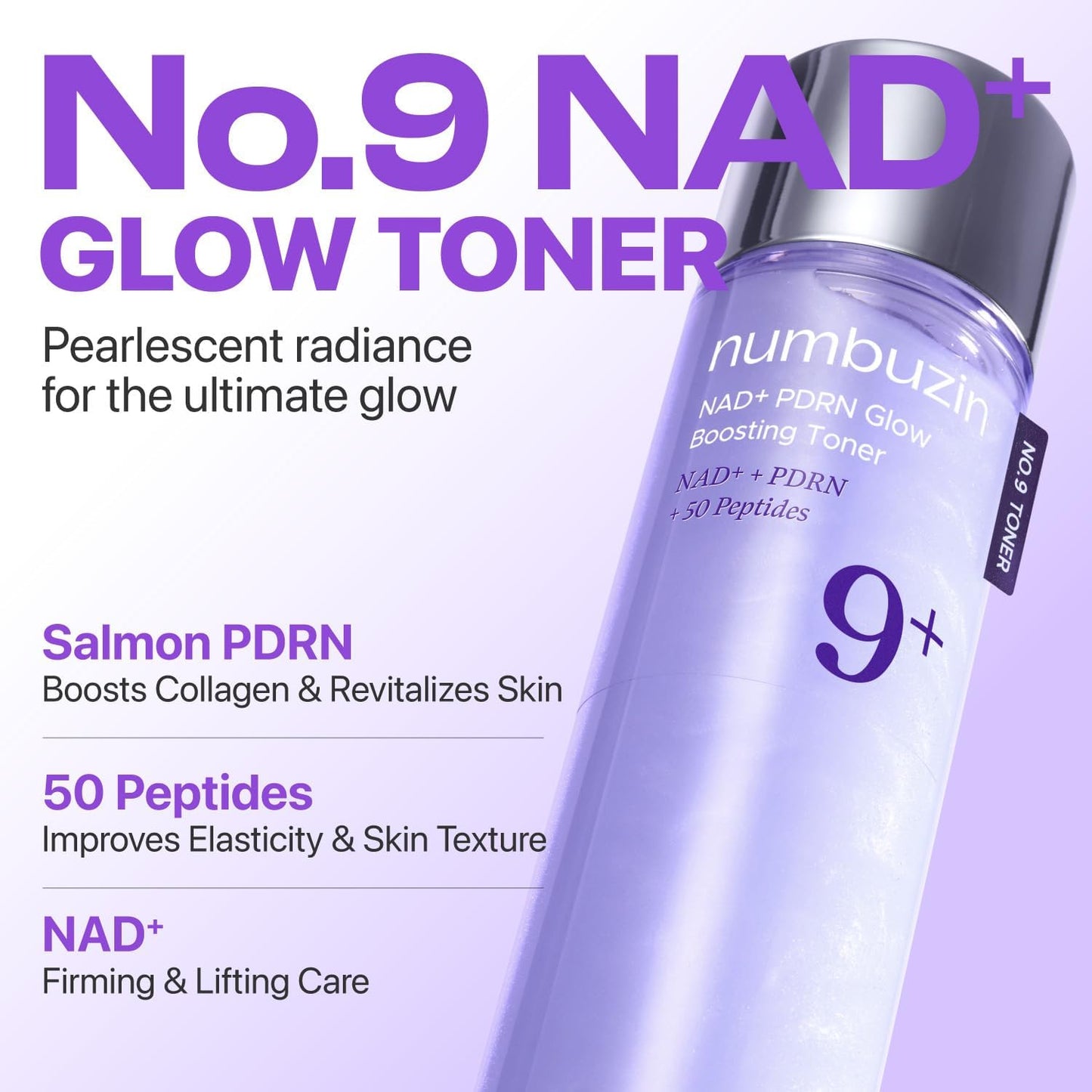 Numbuzin | No.9 NAD PDRN Glow Boosting Toner 150ml (Tonico)