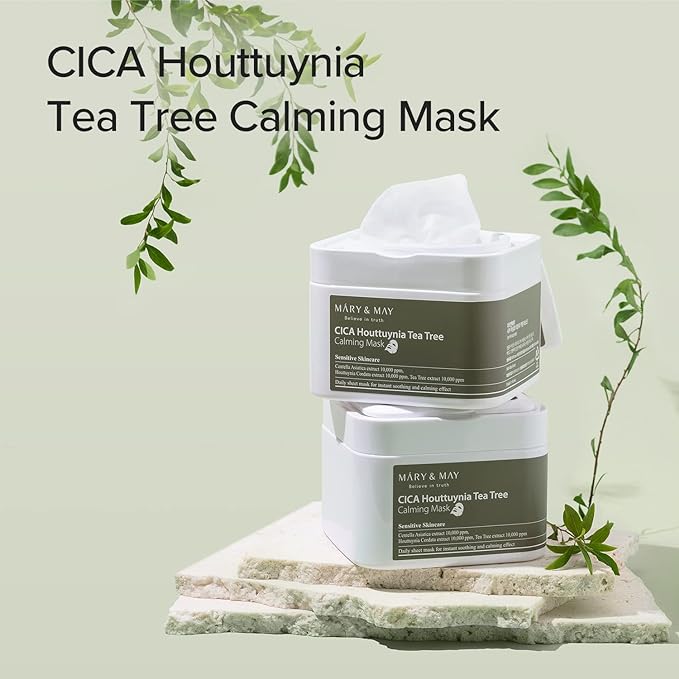 MARY & MAY | CICA Houttuynia Tea Tree Calming Mask 30pcs (Maschere In Tessuto)