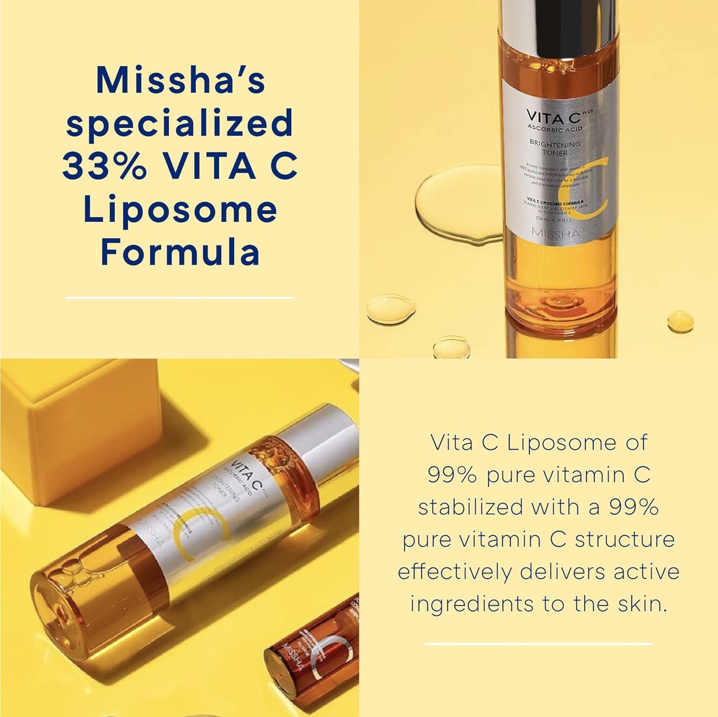 Missha | Vita C Plus Brightening Toner - 200ml (Tonico)