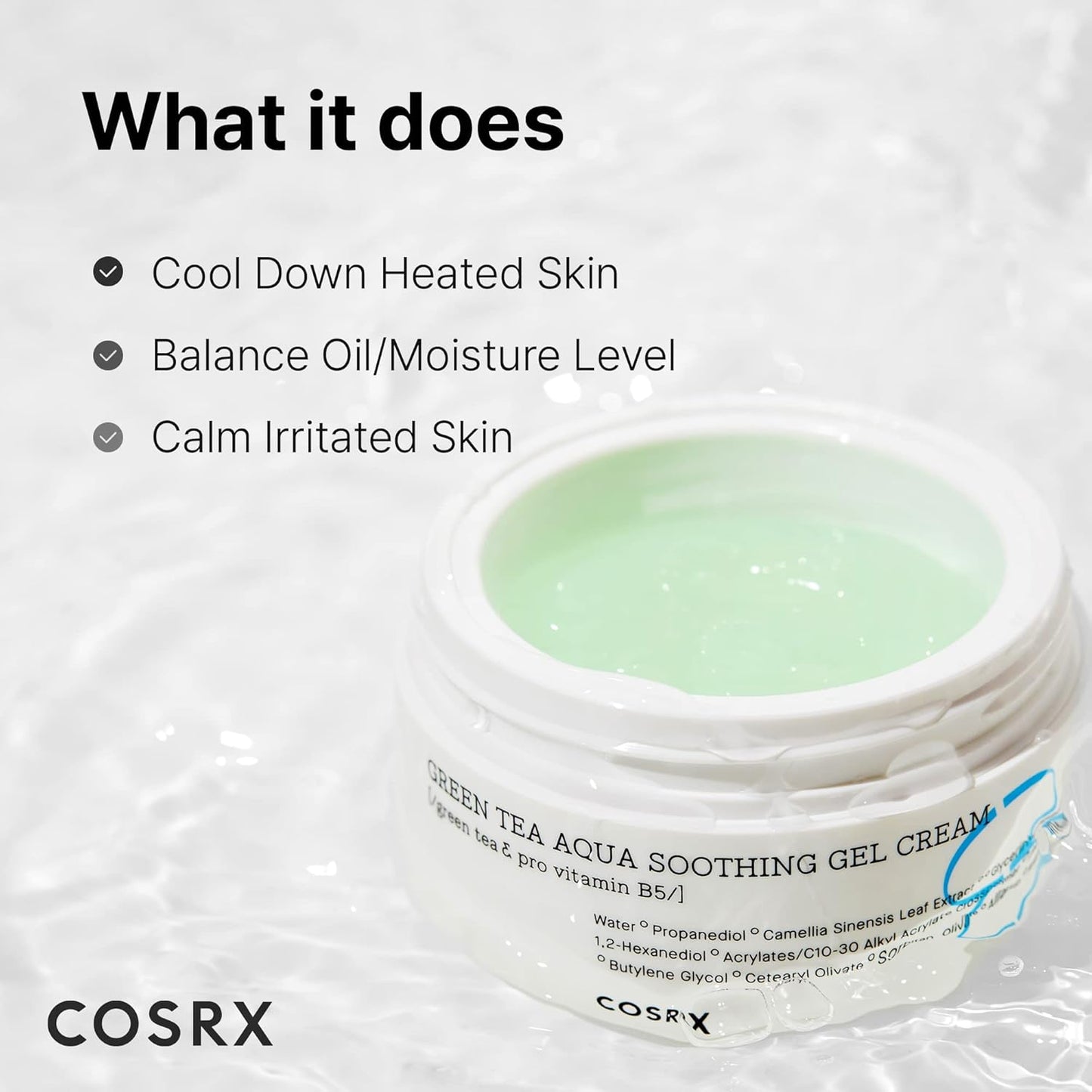 COSRX | Hydrium Green Tea Aqua Soothing Gel Cream 50 ml