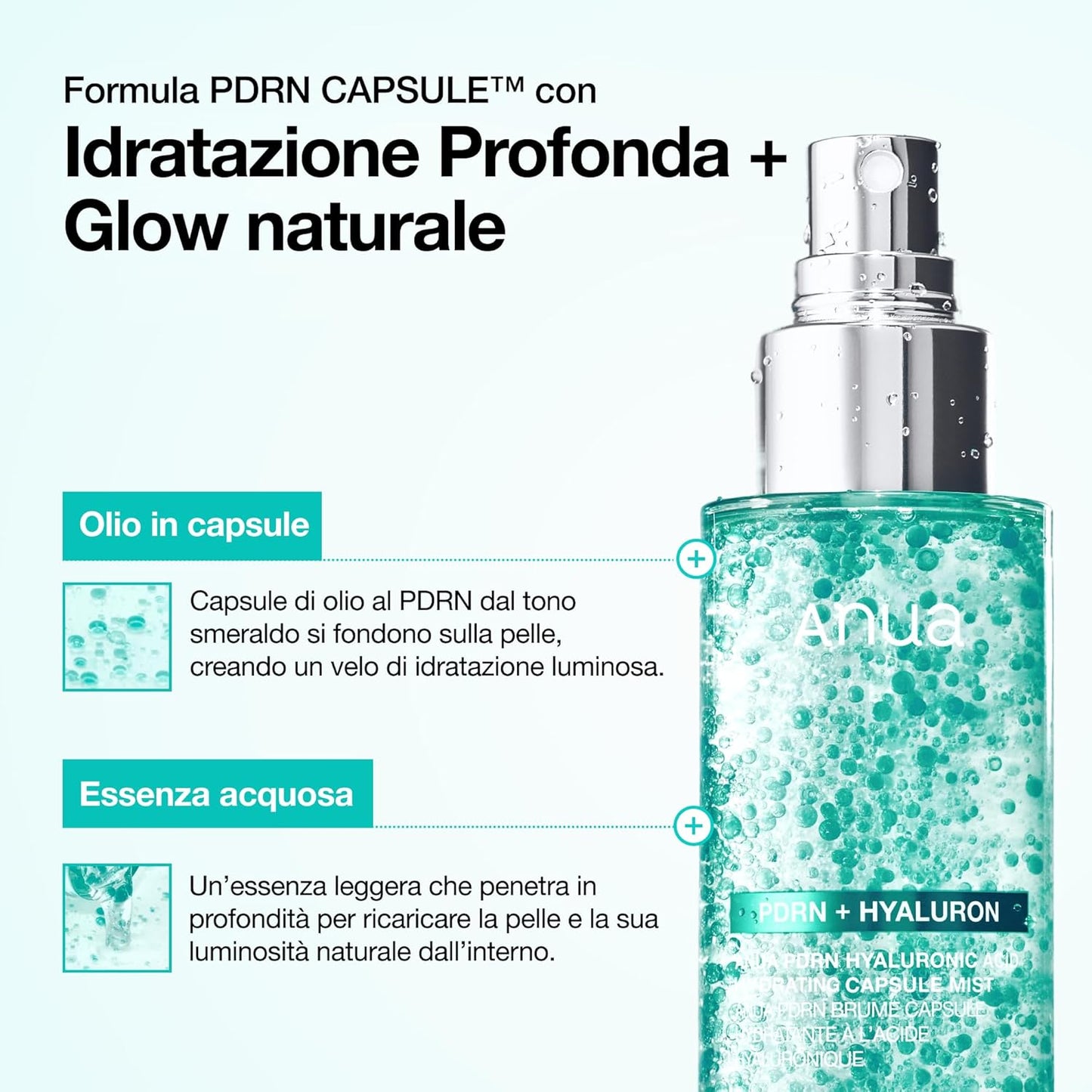 ANUA | PDRN Hyaluronic Acid Hydrating Capsule Mist 100ml