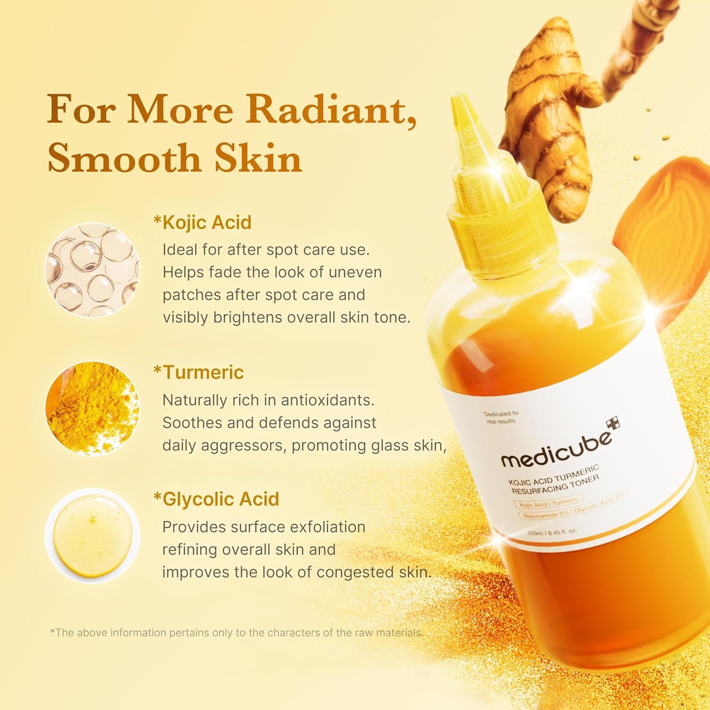 Medicube | Kojic Acid Turmeric Resurfacing Toner 250ml