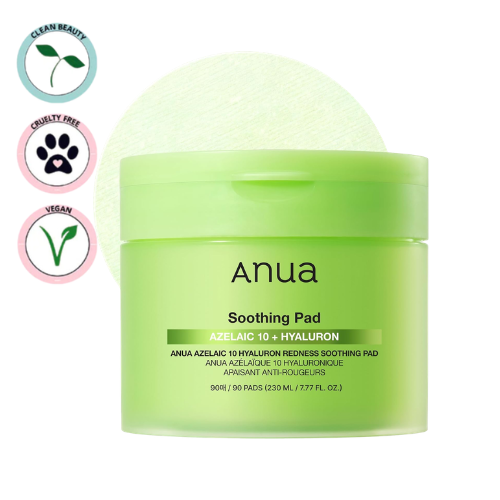 ANUA | Azelaic 10 Hyaluron Redness Soothing Pad 90 pads 230ml