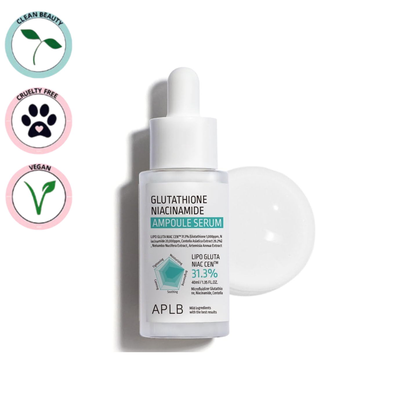 Aplb | Glutathione Niacinamide Ampoule Serum 40ml (Siero viso)