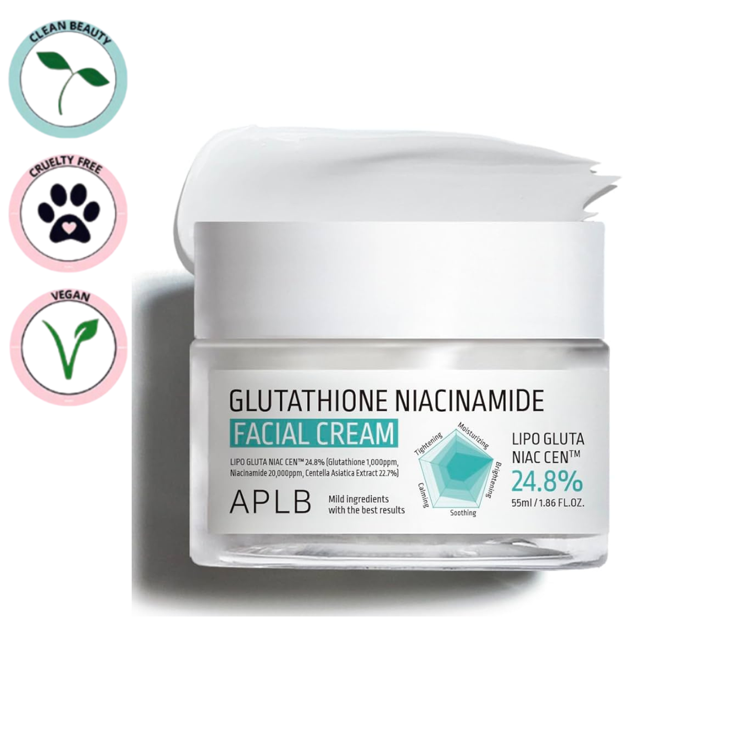 Aplb | Glutathione Niacinamide Facial Cream 55ml (Crema viso)