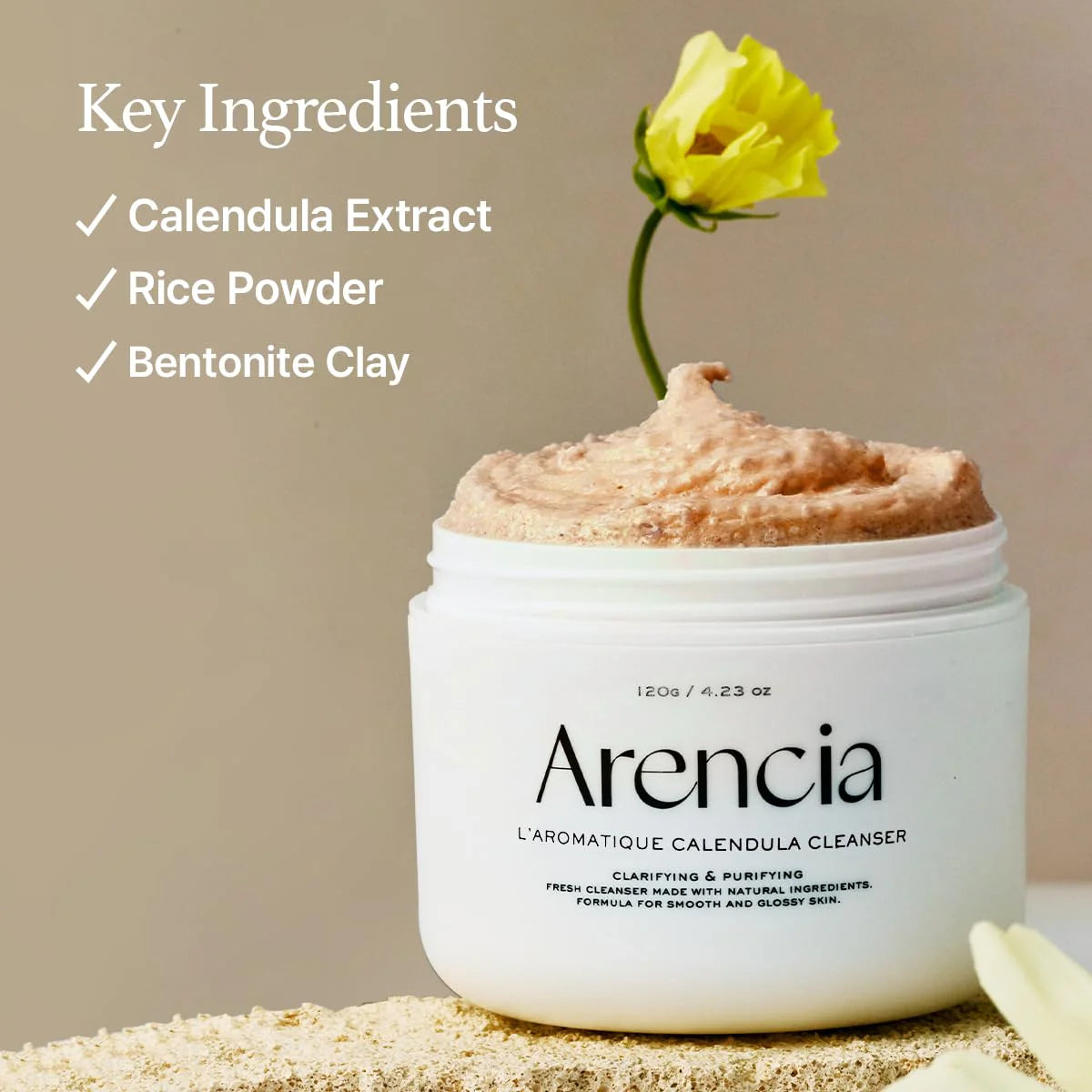 ARENCIA | Fresh Calendula Mochi Cleanser 120gr