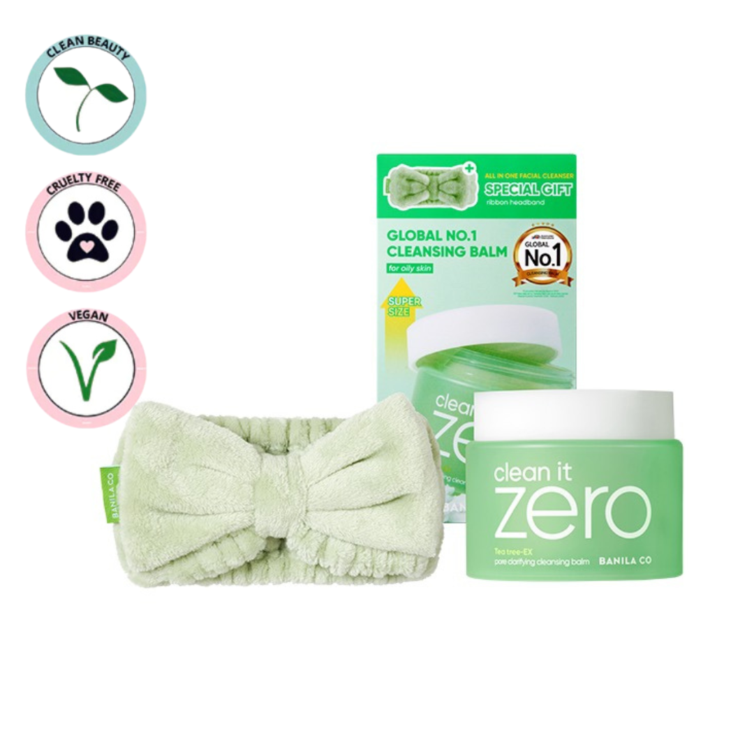 BANILA CO | Clean It Zero Cleansing Balm Pore Clarifying SET 180ml + Headband