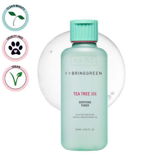 BRINGGREEN | Tea Tree Cica Soothing Toner 250ml (Tonico viso)