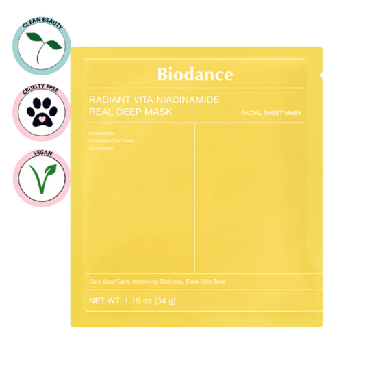 Biodance | Radiant Vita Niacinamide Real Deep Mask (Maschera viso idrogel)