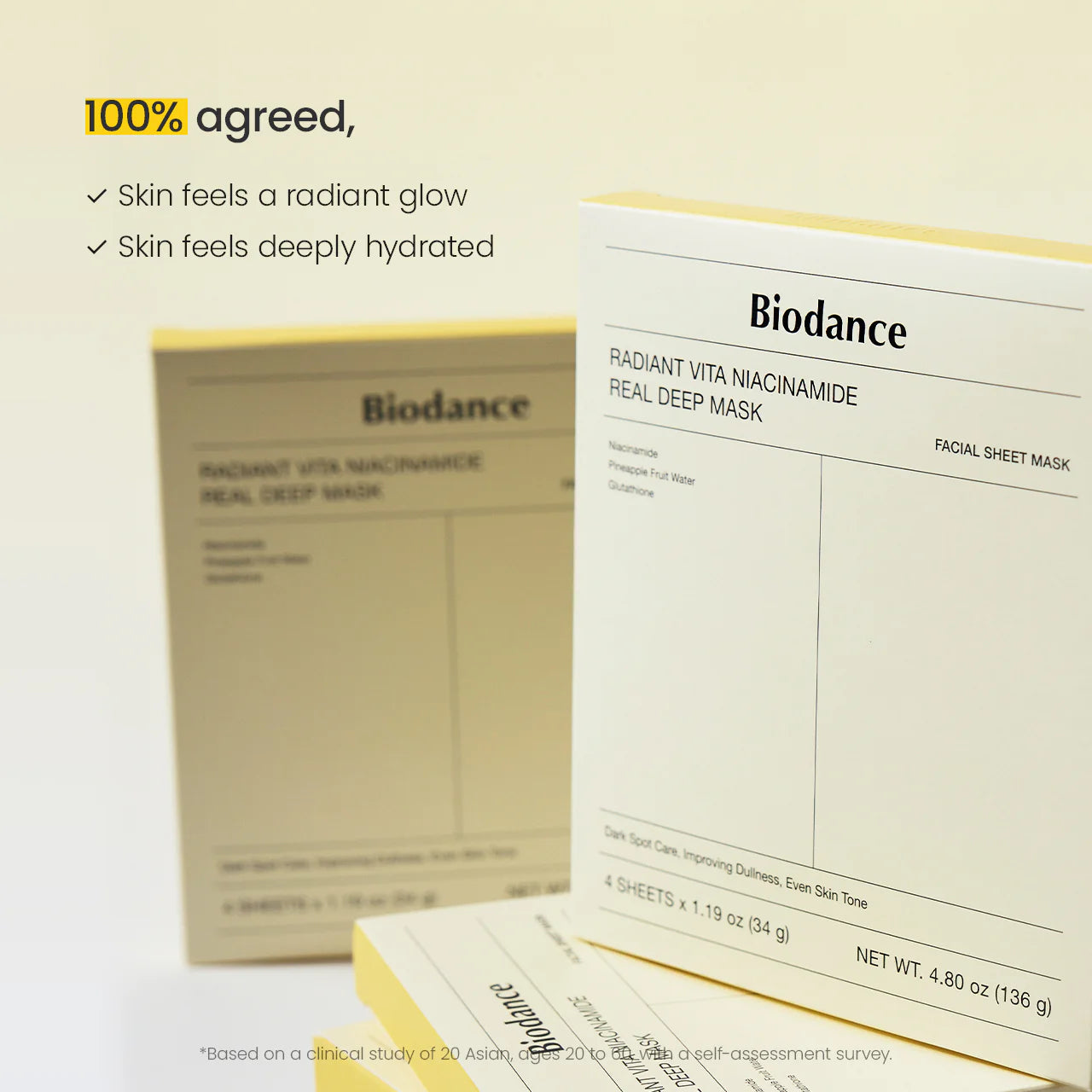 Biodance | Radiant Vita Niacinamide Real Deep Mask (Maschera viso idrogel)