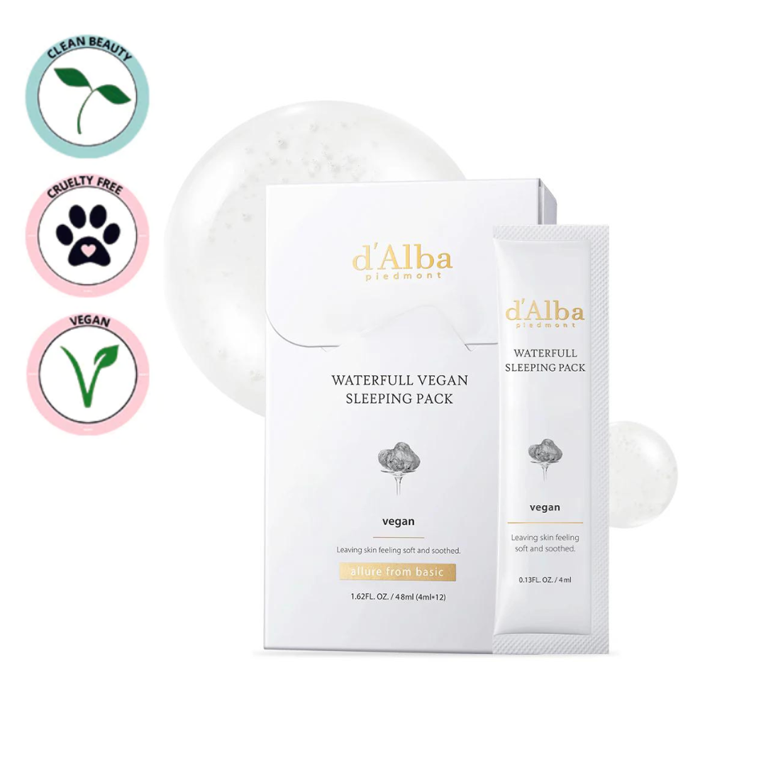 DALBA | Waterfull Vegan Sleeping Pack 4ml*12packs