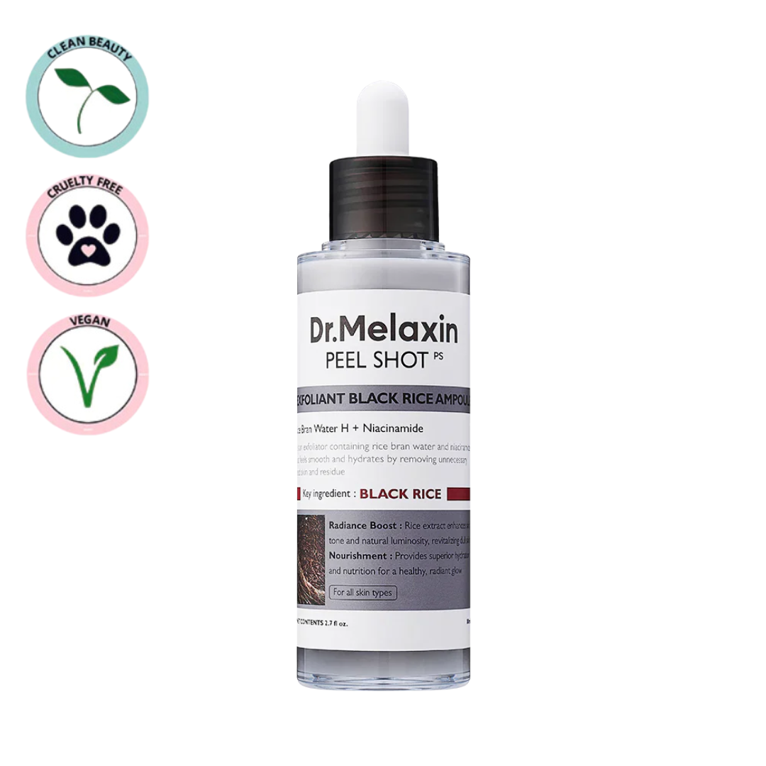 Dr. Melaxin | Peel Shot Exfoliating Black Rice Ampoule 80ml