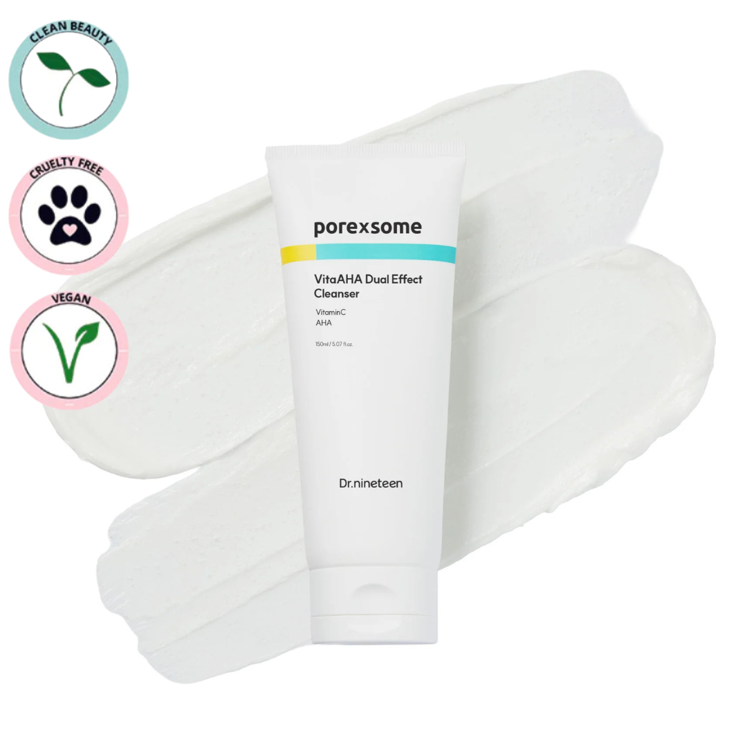 Dr. Nineteen | PoreXsome VitaAHA Dual Effect Cleanser 150ml (Detergente esfoliante)
