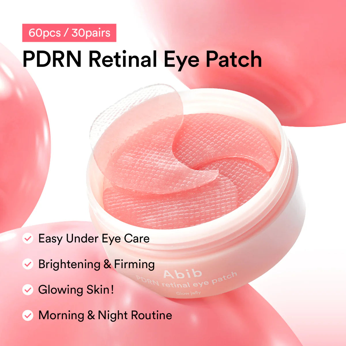 ABIB | PDRN Retinal Eye Patch Glow Jelly 60 pezzzi