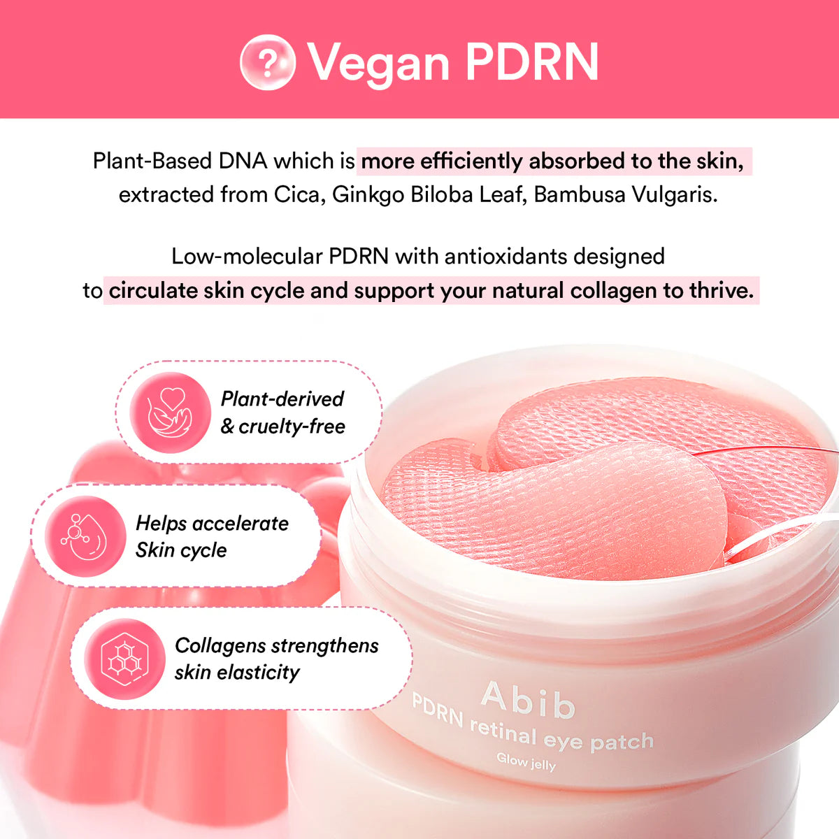 ABIB | PDRN Retinal Eye Patch Glow Jelly 60 pezzzi