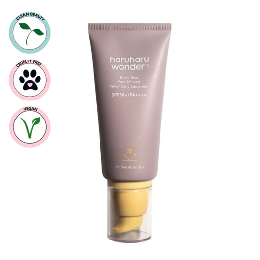 HARUHARU WONDER | Black Rice Pure Mineral Relief Daily Sunscreen SPF50+/PA++++ 50ml