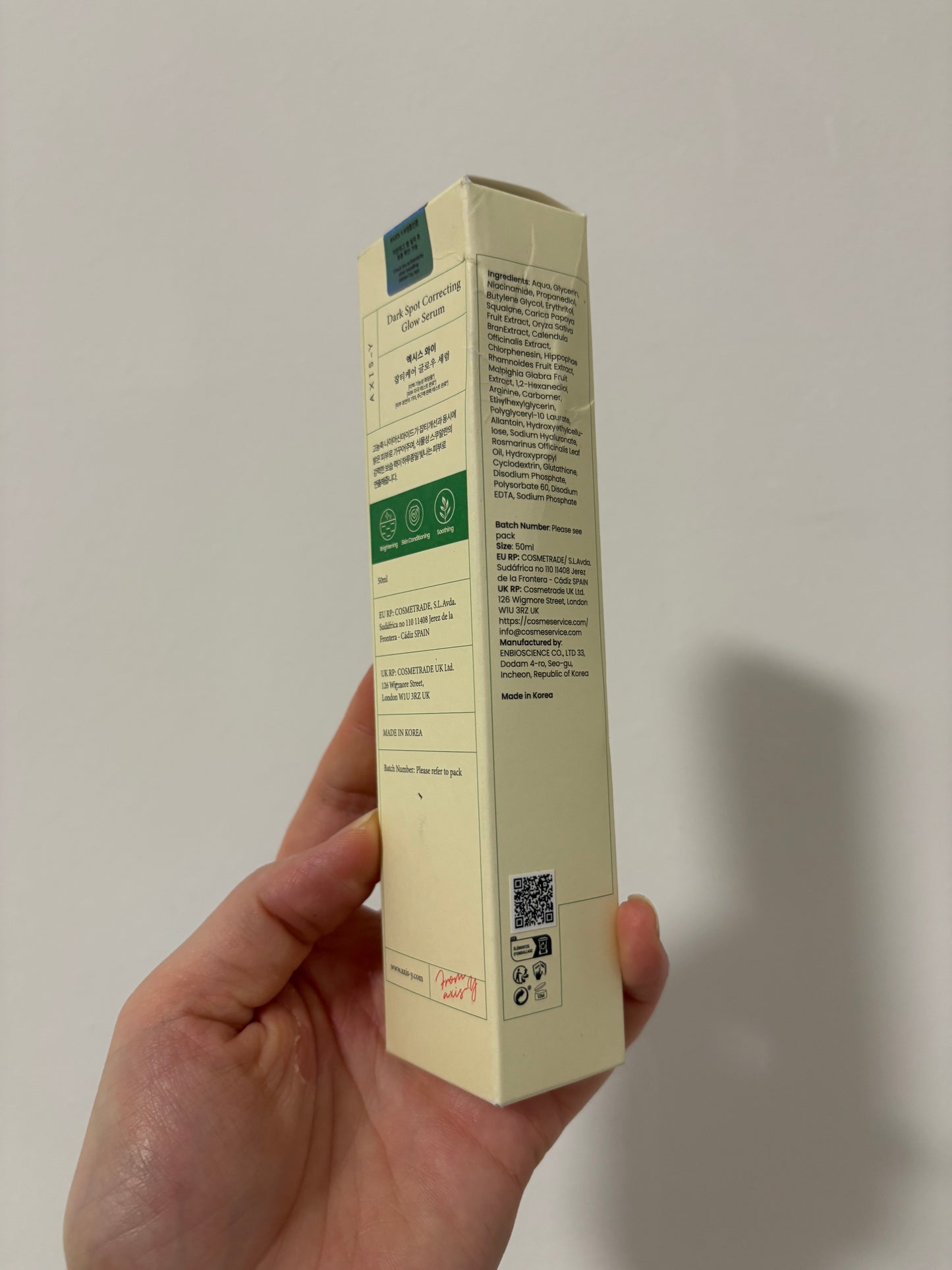 (confezione danneggiata) AXIS-Y | Dark Spot Correcting Glow Serum 50 ml