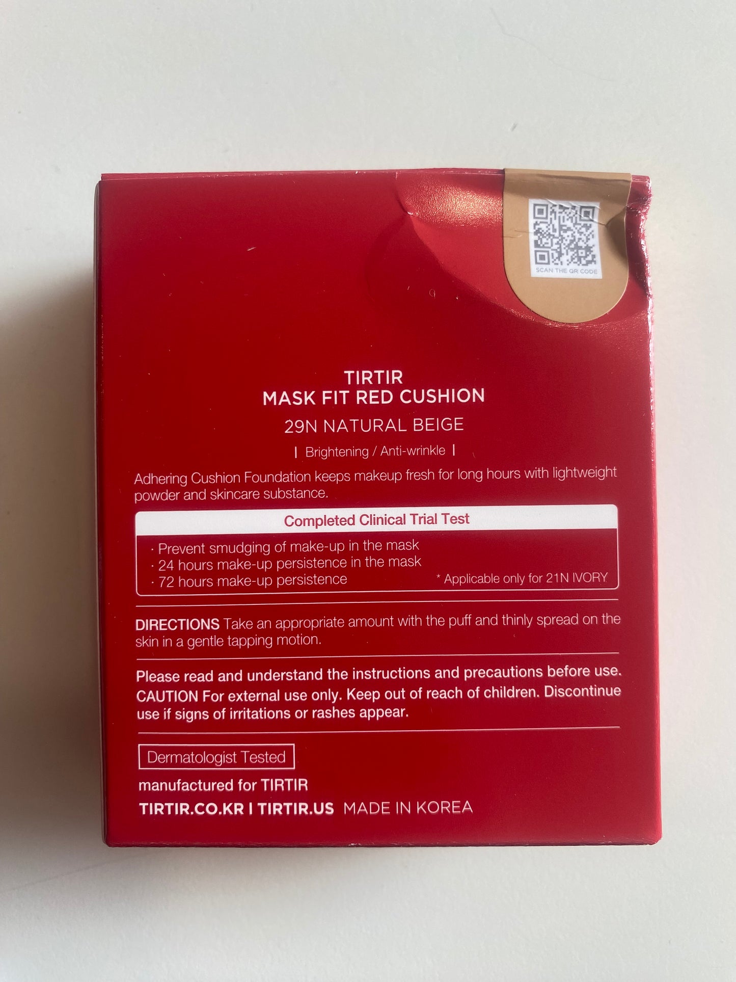 (confezione danneggiata) TIR TIR | Mask Fit Red Cushion 18g 29N Natural Beige (1)