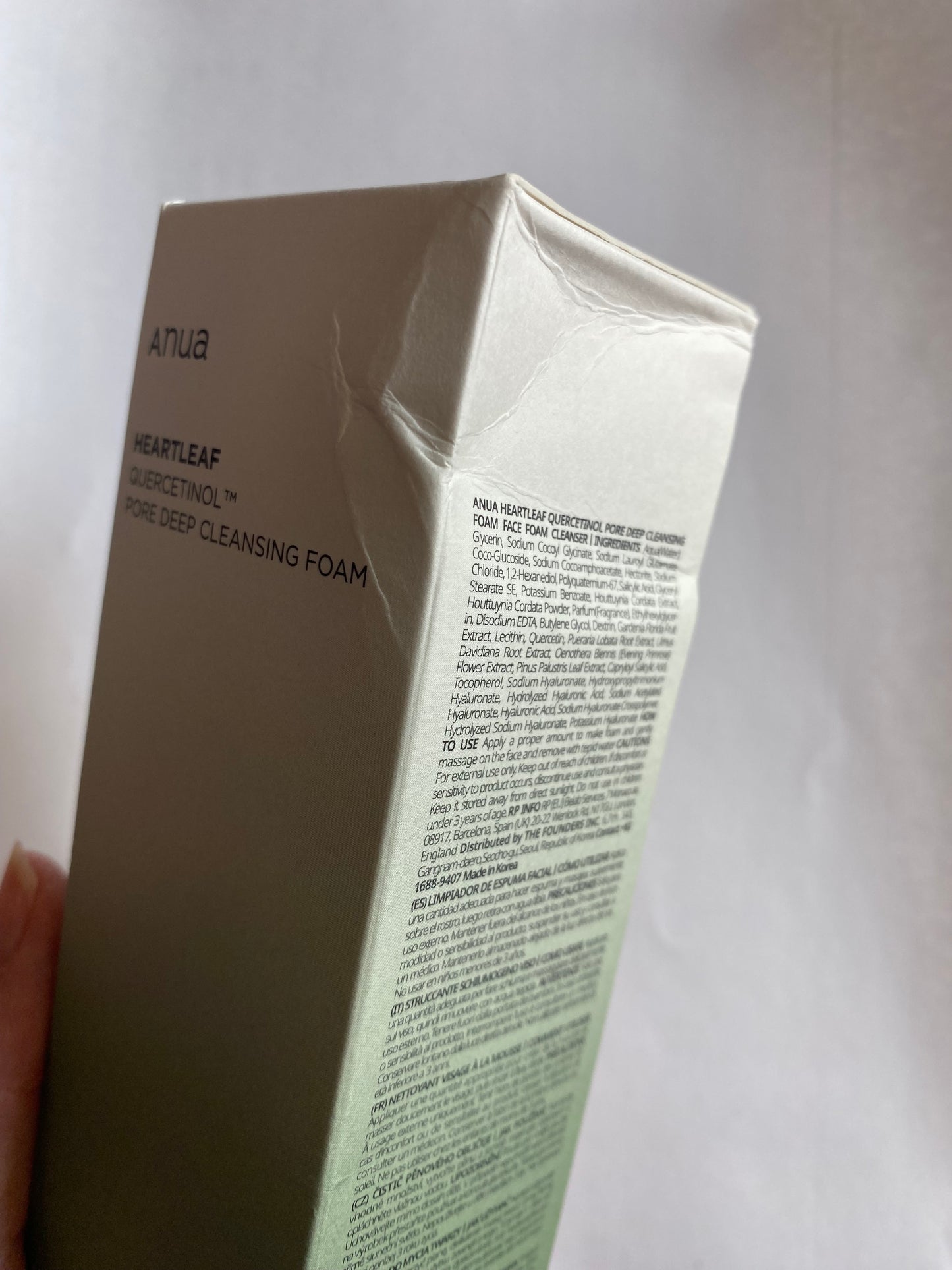 (confezione danneggiata) Anua | Heartleaf Quercetinol Pore Deep Cleansing Foam 150ml