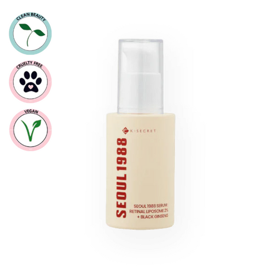 K-SECRET | SEOUL 1988 Serum : Retinal Liposome 2% + Black Ginseng 30ml (Siero viso)