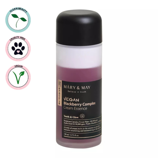 MARY & MAY | Vegan Blackberry Complex Cream Essence 140ml (Essenza viso)