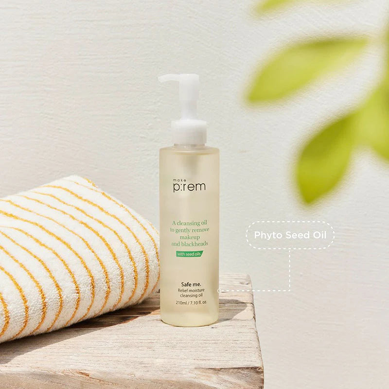 Make p:rem | Safe Me. Relief Moisture Cleansing Oil 210ml (Detergente oleoso)