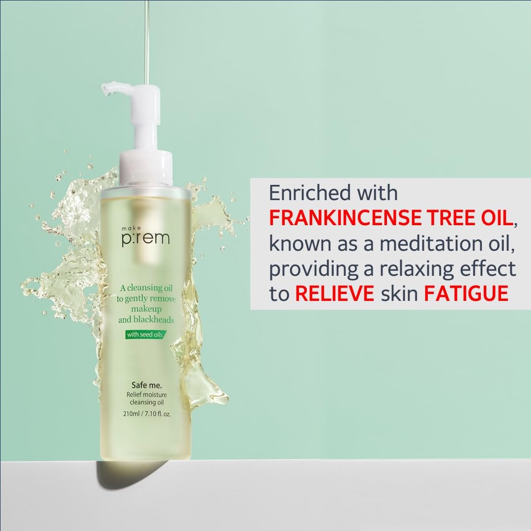 Make p:rem | Safe Me. Relief Moisture Cleansing Oil 210ml (Detergente oleoso)
