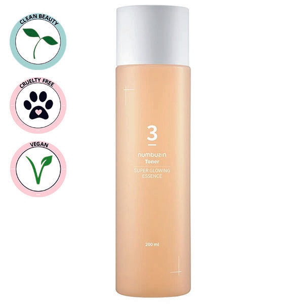 NUMBUZIN | No.3 Super Glowing Essence Toner 200ml (Tonico Essenza Viso)