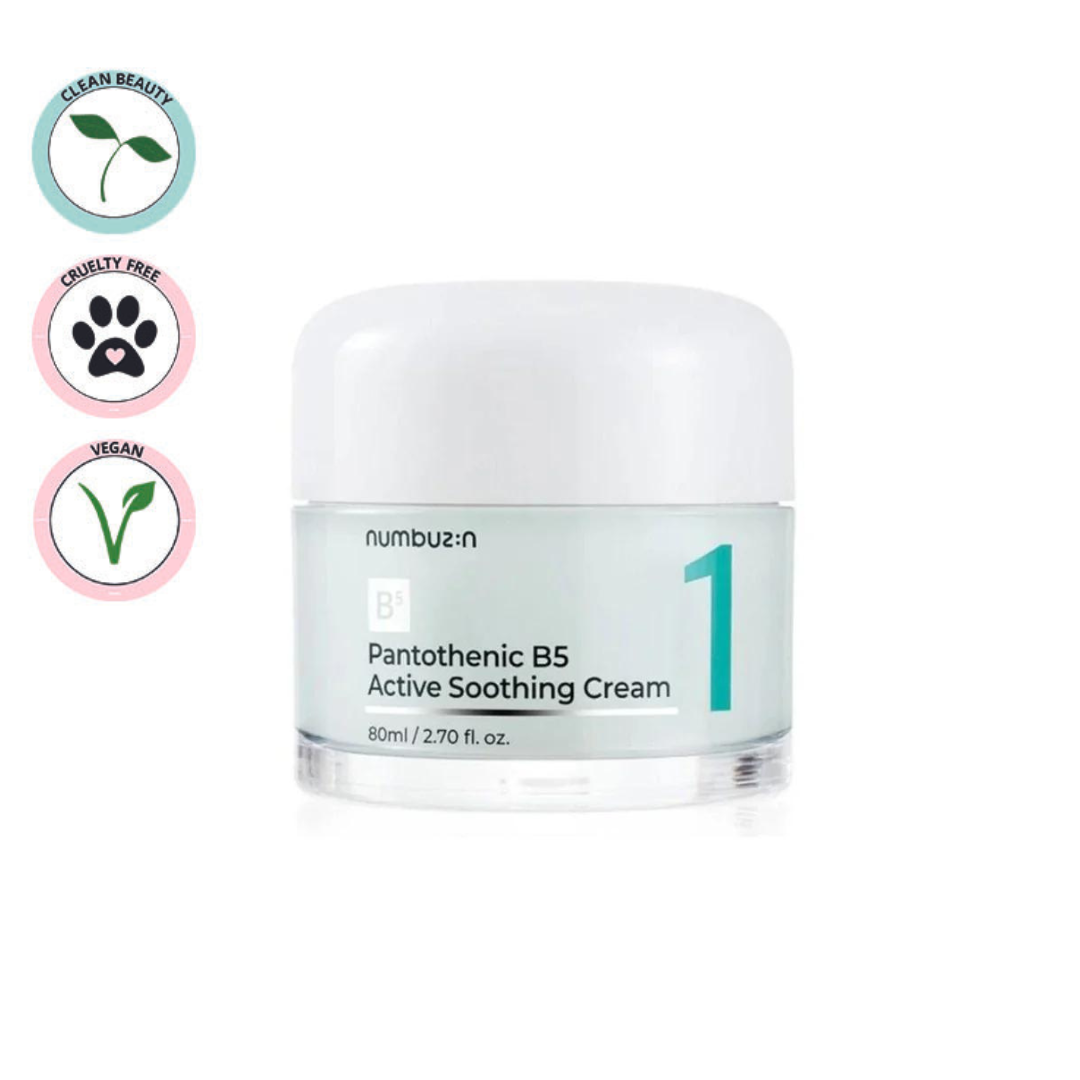 Numbuzin | No.1 Pantothenic B5 Active Soothing Cream 80ml (Crema Viso)