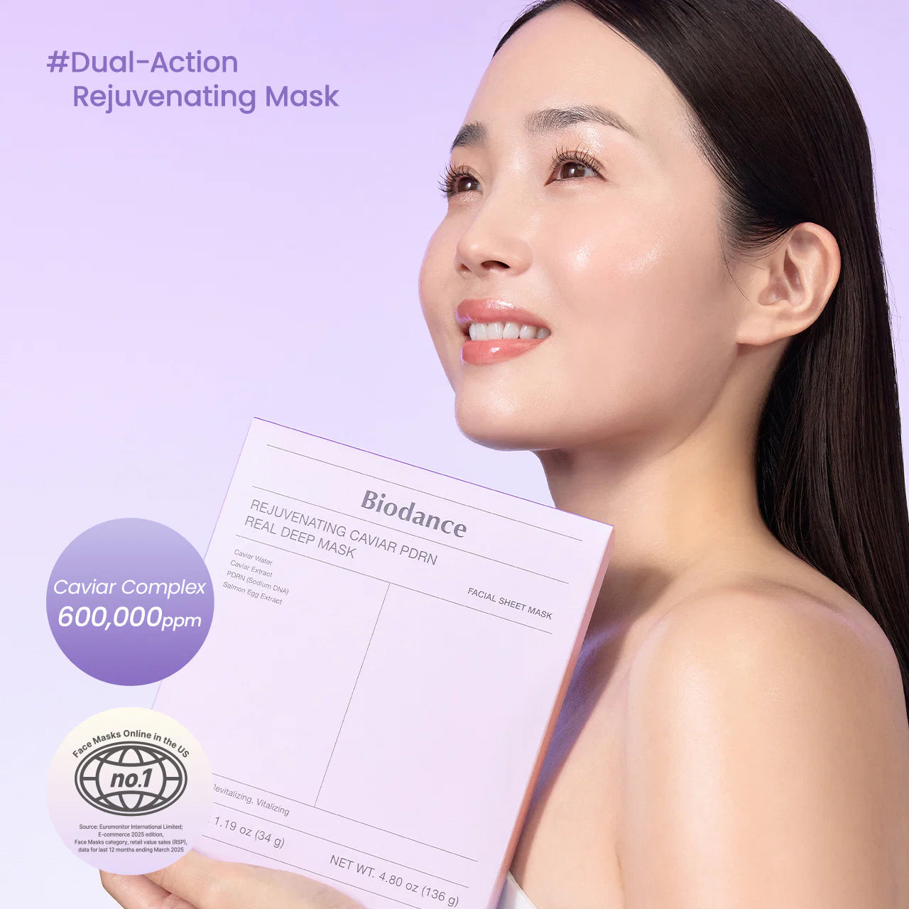 Biodance | Rejuvenating Caviar PDRN Real Deep Mask 34g (Maschera viso idrogel)