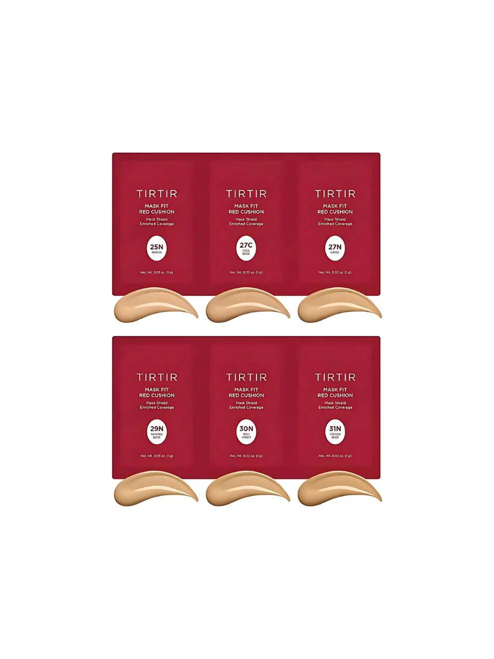 TIR TIR | Mask Fit Red Cushion - kit prova (9 colorazioni diverse)